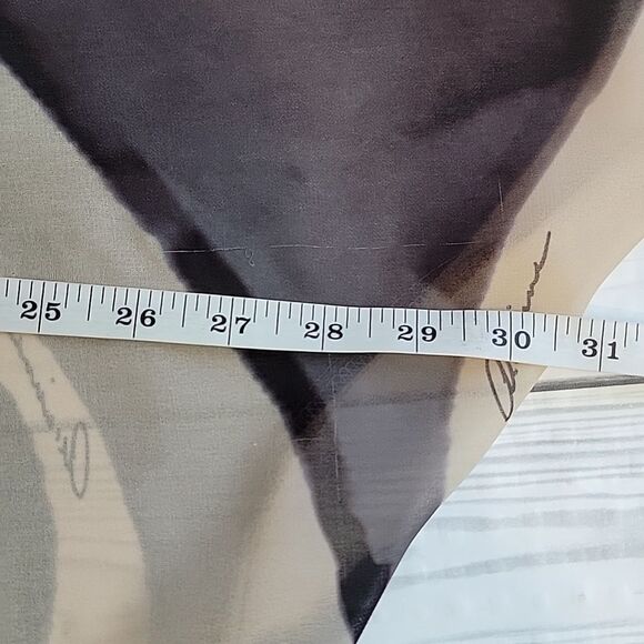 Romana LaRue by Arianne sheer kimono wrap beige & brown Women's Size OS - Picture 12 of 13